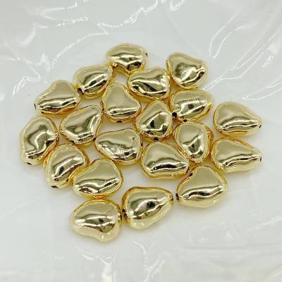 Бусина спейсер, мятое золото, 11х8.5 мм 0.4.D6