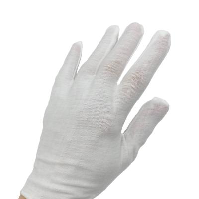 Перчатки тонкие, белый, хлопок, М