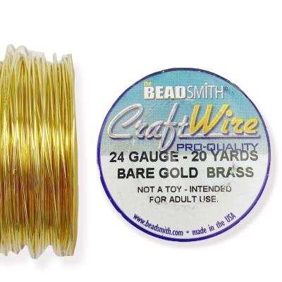 Проволока Craft Wire 24 Ga Bare Gold Brass (CW24R-BGB-20)