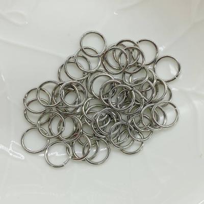 Колечко соединительное, серебристое, 9х0.8 мм, 10 шт, 0.8.Е2