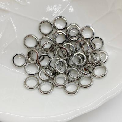Колечко неразъемное, серебряный цвет, 10х1.5 мм, 0.8.F3