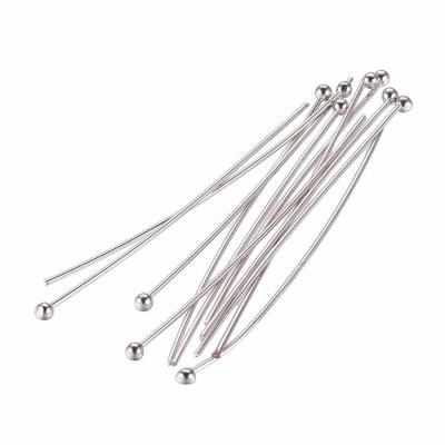 Пины шарик 6 см, серебристый, набор 10 шт, 0.10.С2