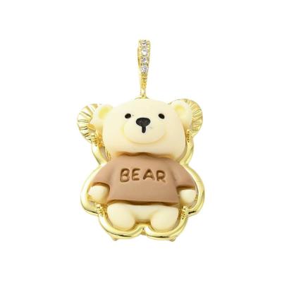 Подвеска Мишка bear, 43х28 мм