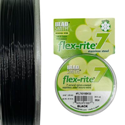 Тросик ювелирный, ЧЕРНЫЙ, 0.45 Flexrite 7, катушка, СТ.А3