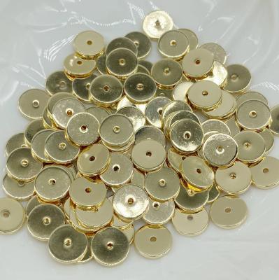 Бусина спейсер Диск, золотистый, 8х1 мм 0.4.В5