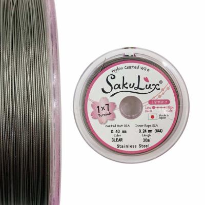Тросик ювелирный SakuLux 7, цвет Сталь, 0.40, катушка 30 м