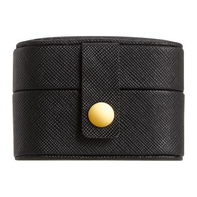 Шкатулка мини черная на молнии 6.5x4 см