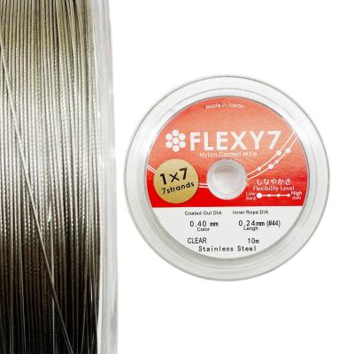 Тросик ювелирный Flexy 7, цвет СЕРЕБРО, 0.45, катушка 10 м