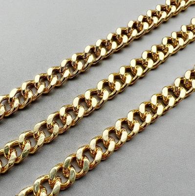 Цепь плоская, сталь, 8.5х7 м, золотистая, 50 см