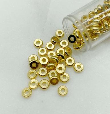 Спейсер Диск, золотистый, 3.5х1 мм, 10 шт, 0.1.В5