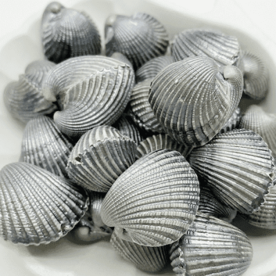 Бусина Ракушка, серый, 18-25 мм, 5 шт СТ.39