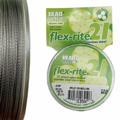 Тросик ювелирный, СЕРЕБРО, 0.45 Flexrite 21, 1 метр, 3.4.1в