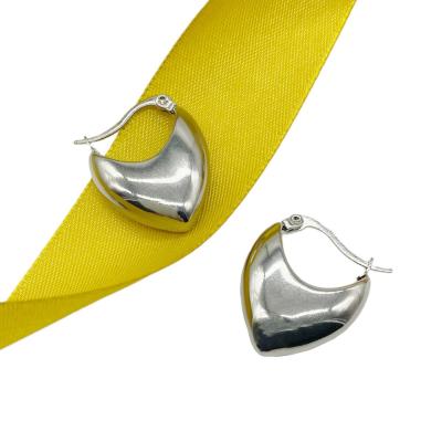 Серьги стальные, серебристые, 23 мм, 18.15