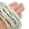 Агат тонированный, мятный, колонна, 4х4.5 мм, нить 40 см