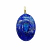 Подвеска из лазурита Овал, 23х13 мм, 32.44