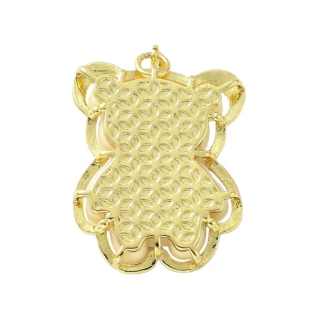 Подвеска Мишка bear, 43х28 мм