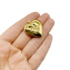 Подвеска Медальон Сердце I love you, сталь, золотистый 29 мм, 0.ПС