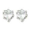 Подвеска Сердце, серебристое, 16.5x6.5 мм, М.0