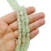 Сахарный кварц, кубик зеленый, 6 мм, нить 37 см, СТ.12
