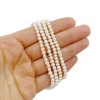 Жемчуг шар белый, 4-5 мм, нить 37 см