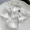Подвеска Сердце стеклянное Граненое, 44x45.5 мм, УЦЕНКА, СС.12