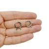 Серьги Конго Шипы 16.5x2 мм, серебристые