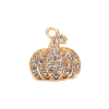 Подвеска Тыква с белыми фианитами, 12х13 мм, 11.410
