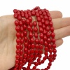 Майорка, капля, красный 9х6 мм, нить 38 см НП.А2.13