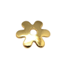 Шапочка для бусин, цветок ромашка, 6 мм, золотистая, 10 шт