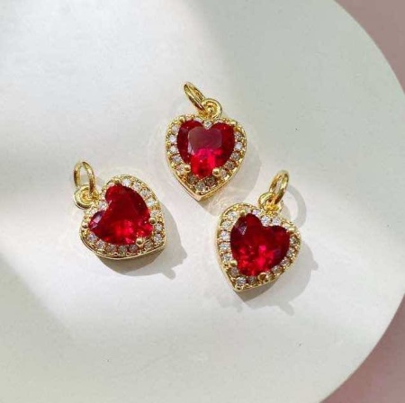 Подвеска сердце 12.5x10 мм ПР.03