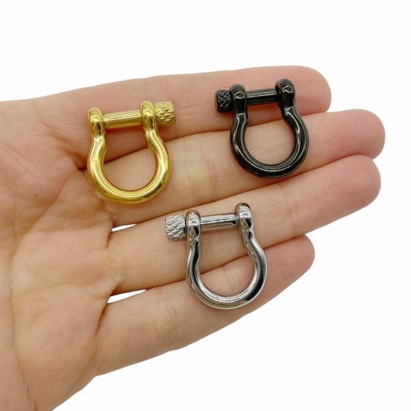 Замок винтовой сталь, Подкова, 24x22 мм, 0.7.Е5