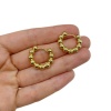Серьги Конго Шарики 20х22, золотистый, 13.75