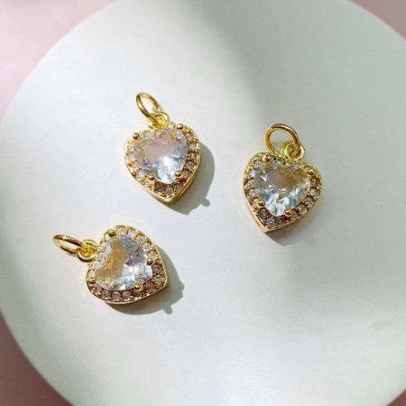 Подвеска сердце 12.5x10 мм ПР.03
