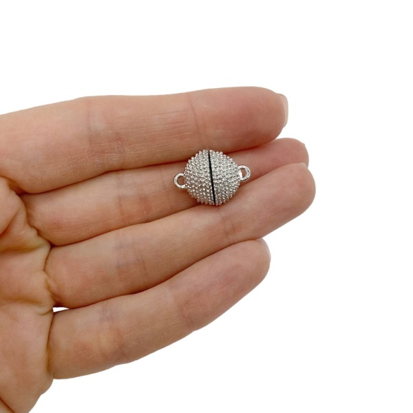 Замок Магнитный Шар, 20x14 мм серебристый, 0.5.D2