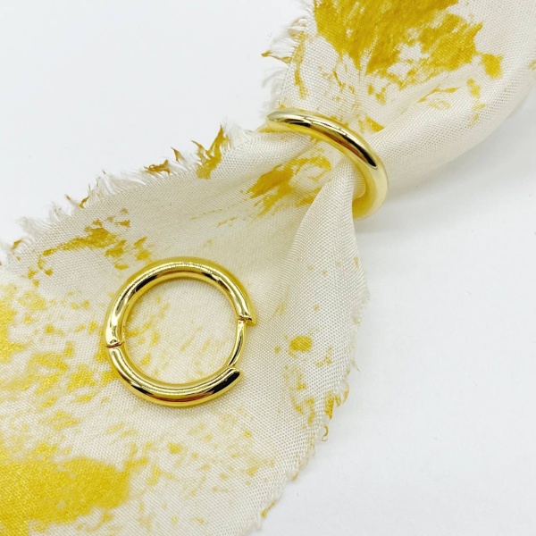 Серьги Конго, золотистые, 20х3 мм 33.31