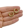 Серьги Конго 18х4 мм, золотистые
