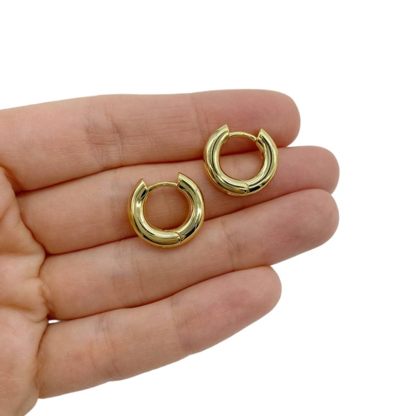 Серьги Конго 18х4 мм, золотистые