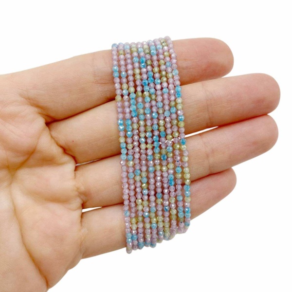 Циркон микс Baby, шар 2 мм, нить 40 см, НП.Е1.39