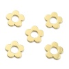 Подвеска Ромашка, золотистая, 23 мм
