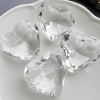 Подвеска Сердце стеклянное Граненое, 44x45.5 мм, УЦЕНКА, СС.12