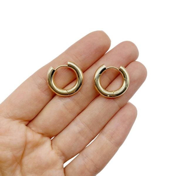 Серьги Конго, золотистые, 20х4 мм 33.12