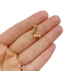 Подвеска Олень, золотистый, 18х10 мм 4.310