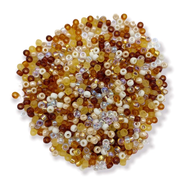 Бисер японский MIYUKI BUTTER MIX HONEY 8/0, 22 г туба, 3.1.1.2в