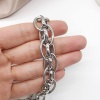 Цепь двойная, серебристая, 50 см